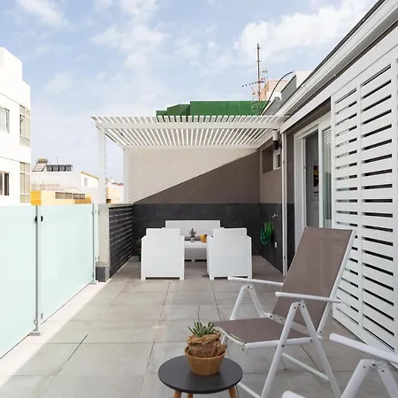 公寓 Durmiendo Sobre El Mar, Vivienda Riscos 特尔德